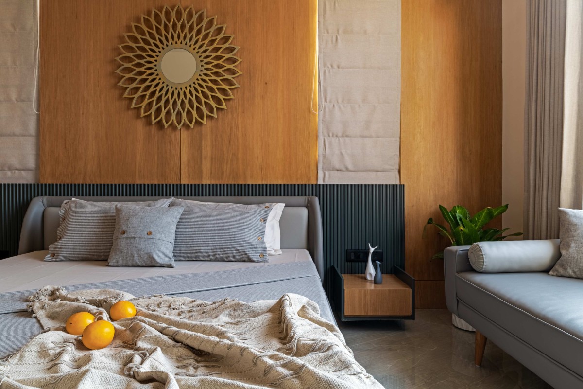 Bedroom of Ananta Bungalow by Kalajeet Architects