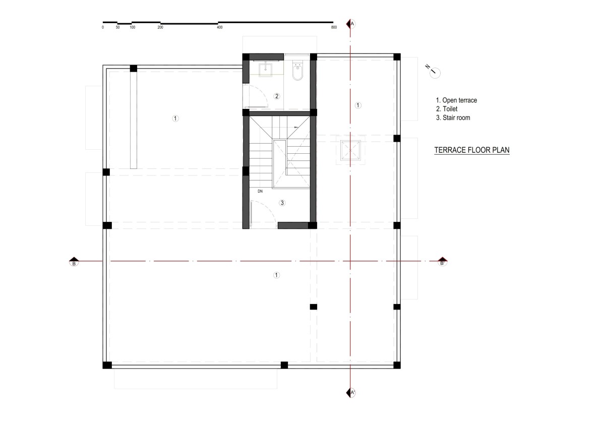 Terrace floor plan of The Reading Room by A N Design Studio