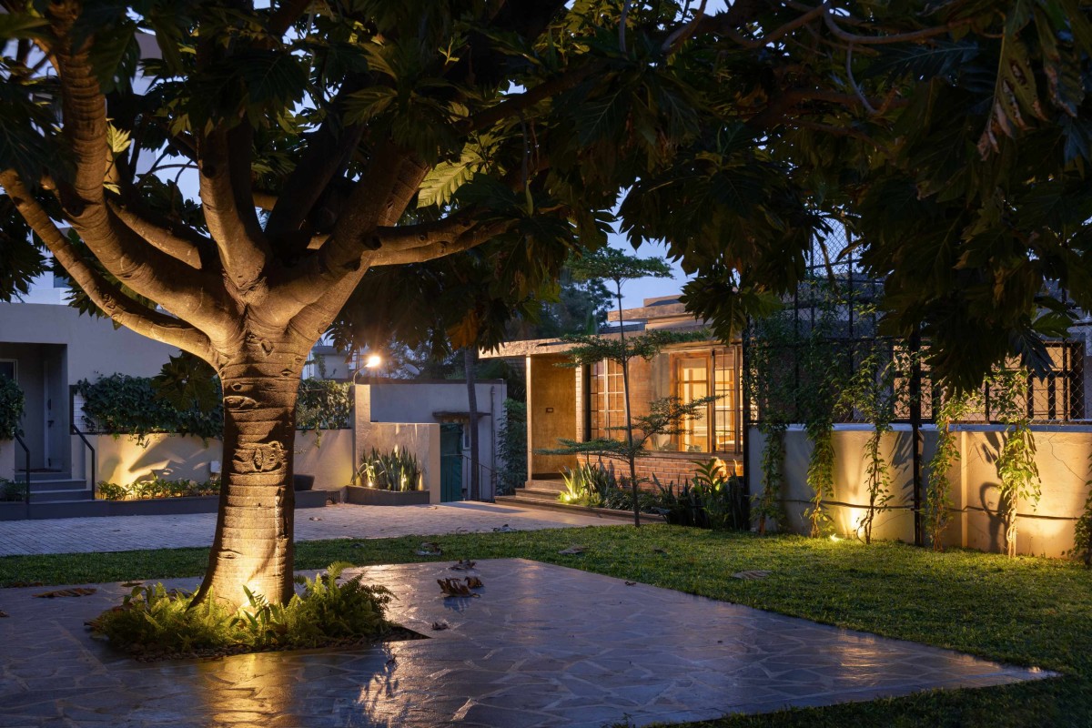 Lawn of Sendhil Studio by EDOM Architecture