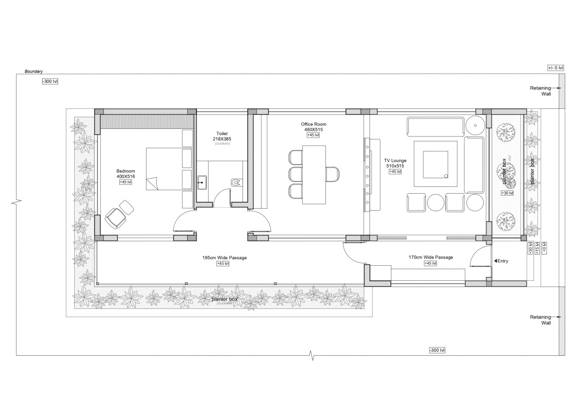 Floor plan of Sendhil Studio by EDOM Architecture