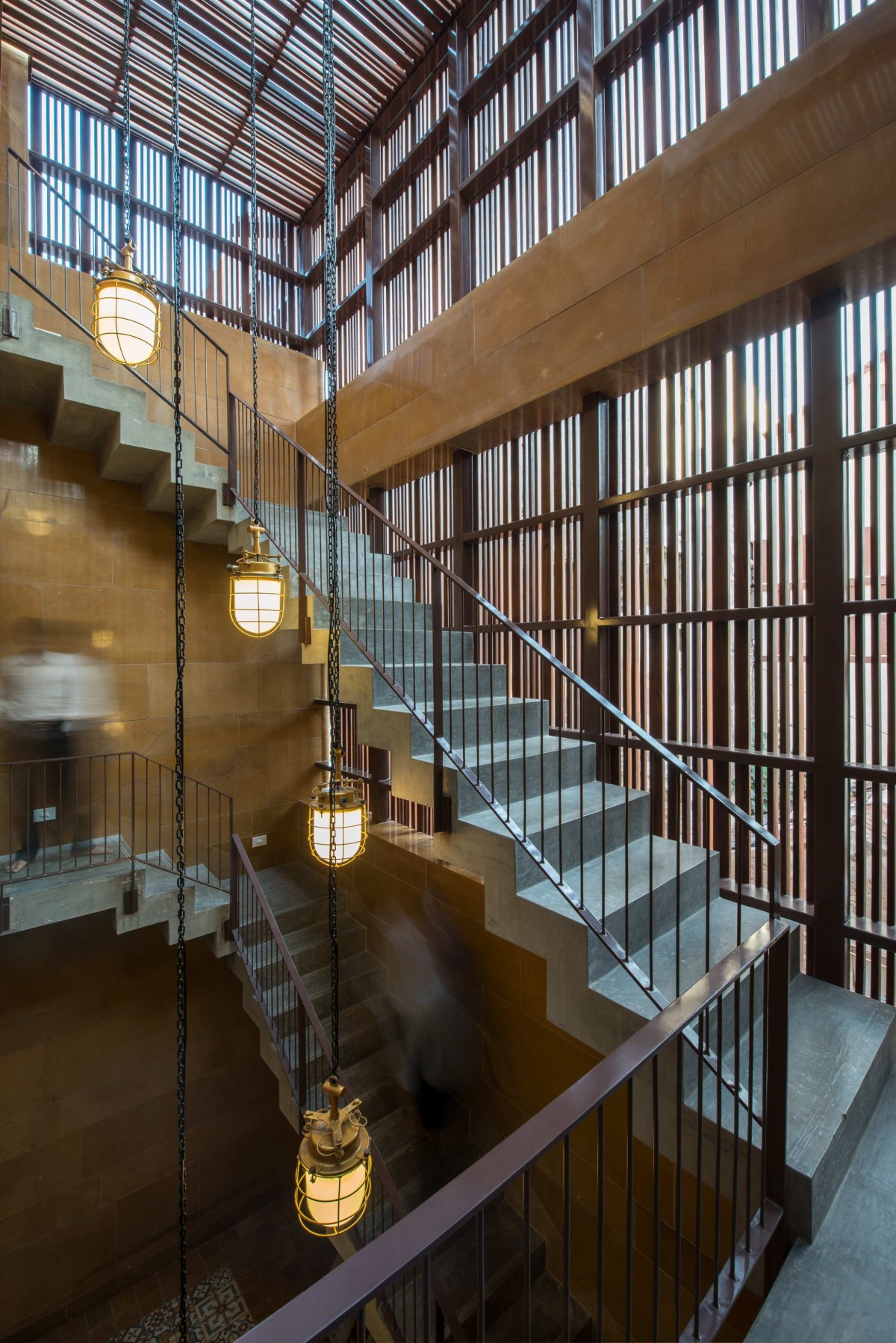 Staircase of Mandvi House by SPASM Design Architects