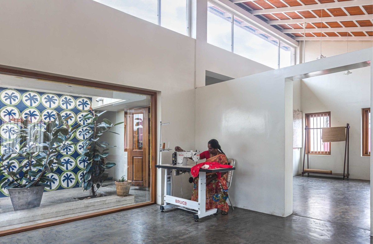 Interior view of Bungalow Medu by Bhogar Studio