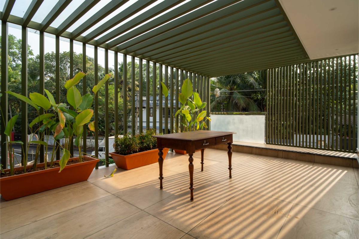 Terrace of Anandha Padhmam by Blue Hammer Developers