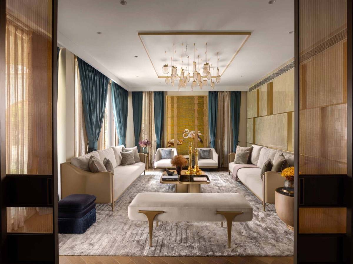 Living room of Citrus Adobe by Azure Interiors