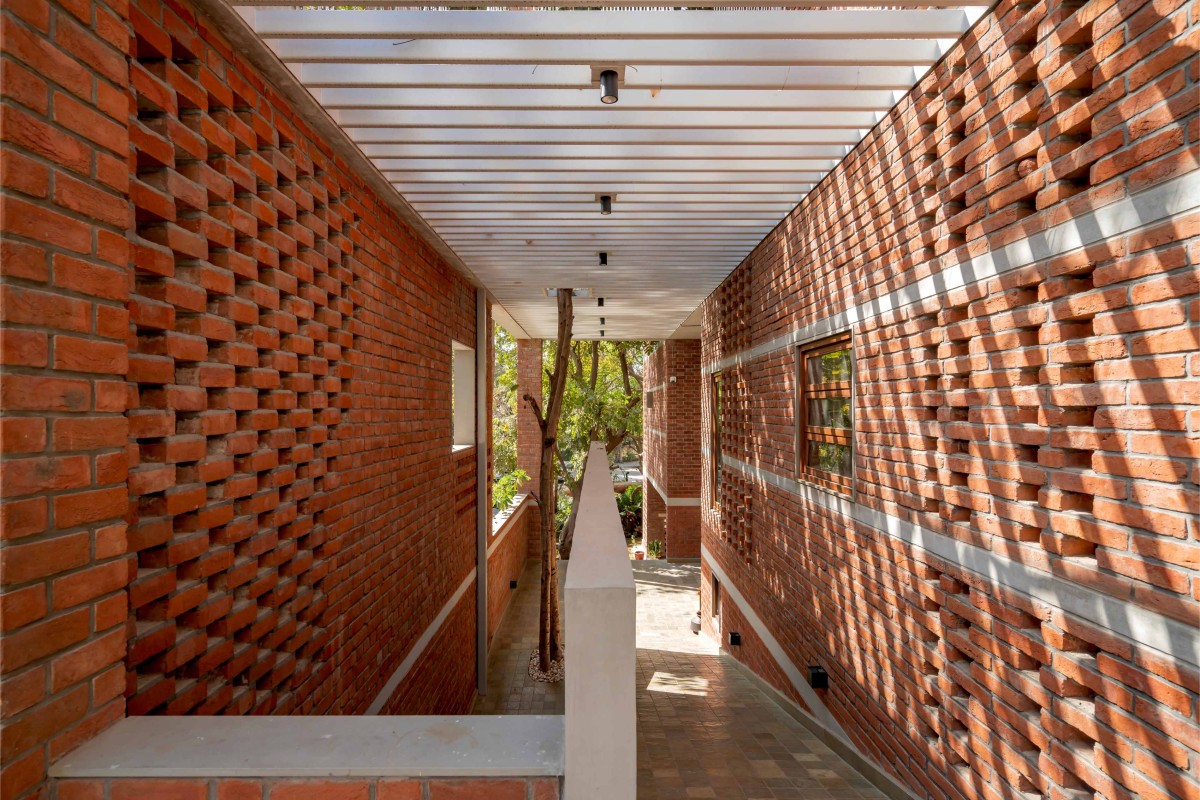 Ramp to access first floor of The Maze House by MISA Architects