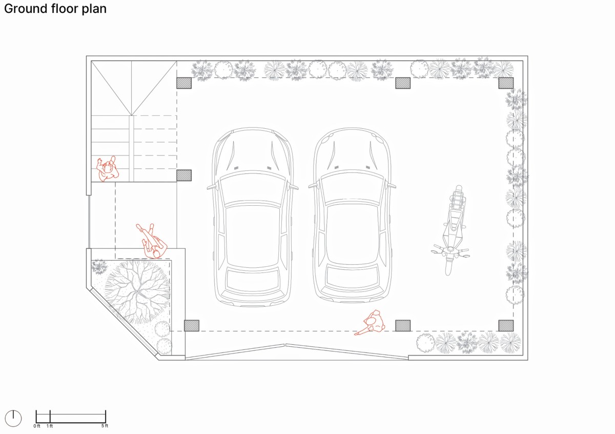 Ground Floor Plan of The Lego House by AUKH Studio of Design