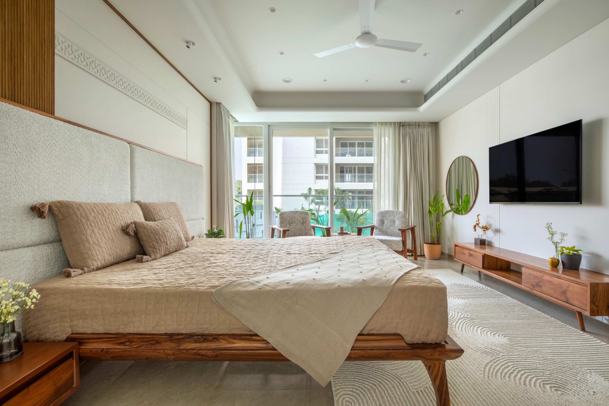 Master Bedroom 2 of Popat's House by JNM Space Creators LLP