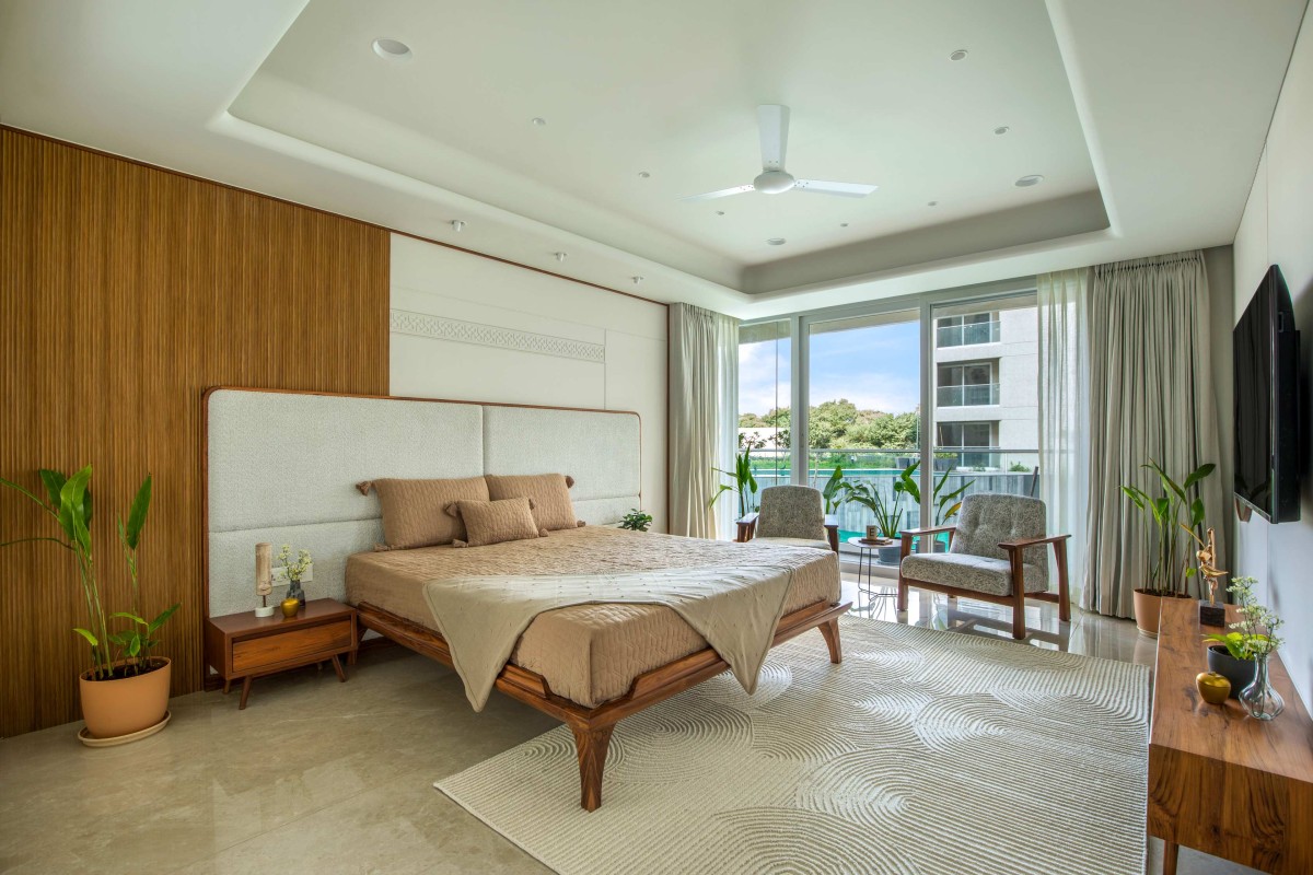 Master Bedroom 2 of Popat's House by JNM Space Creators LLP