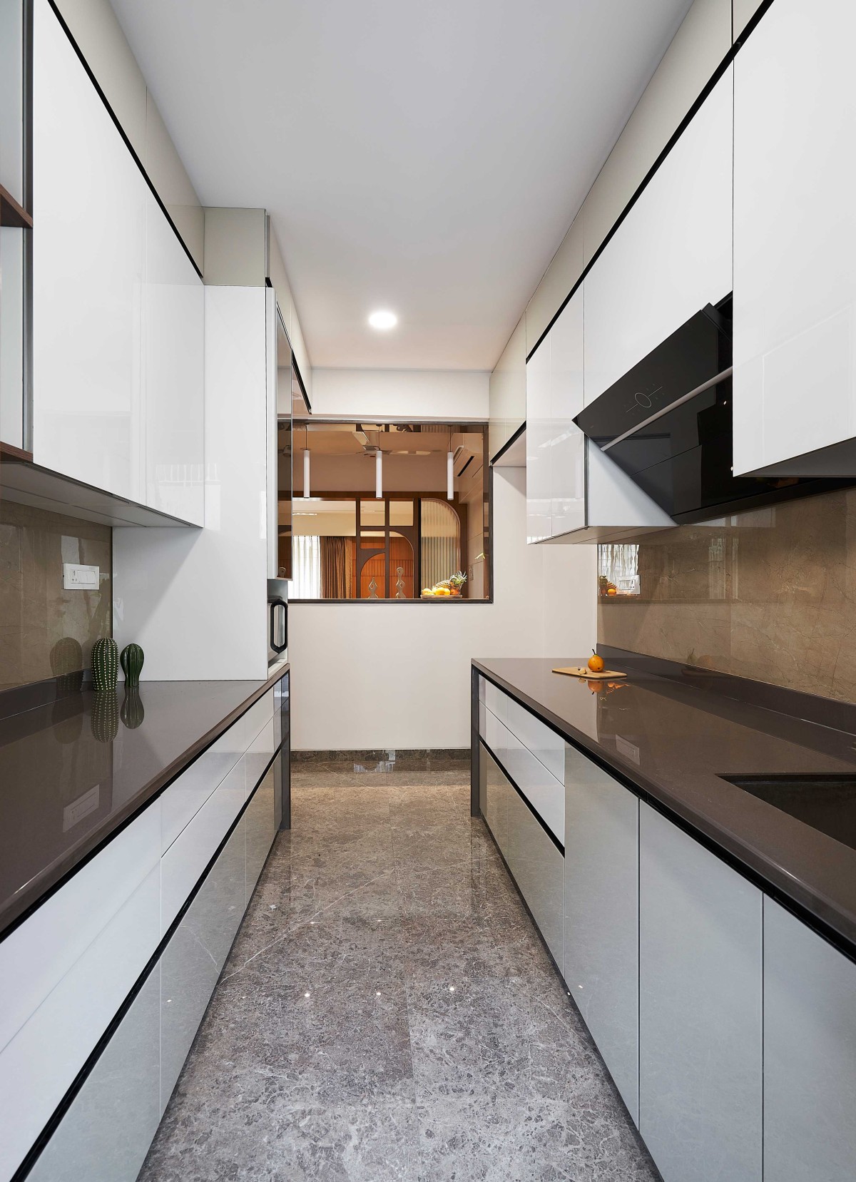 Kitchen of Casa UNO by Rohit Dhote Architects