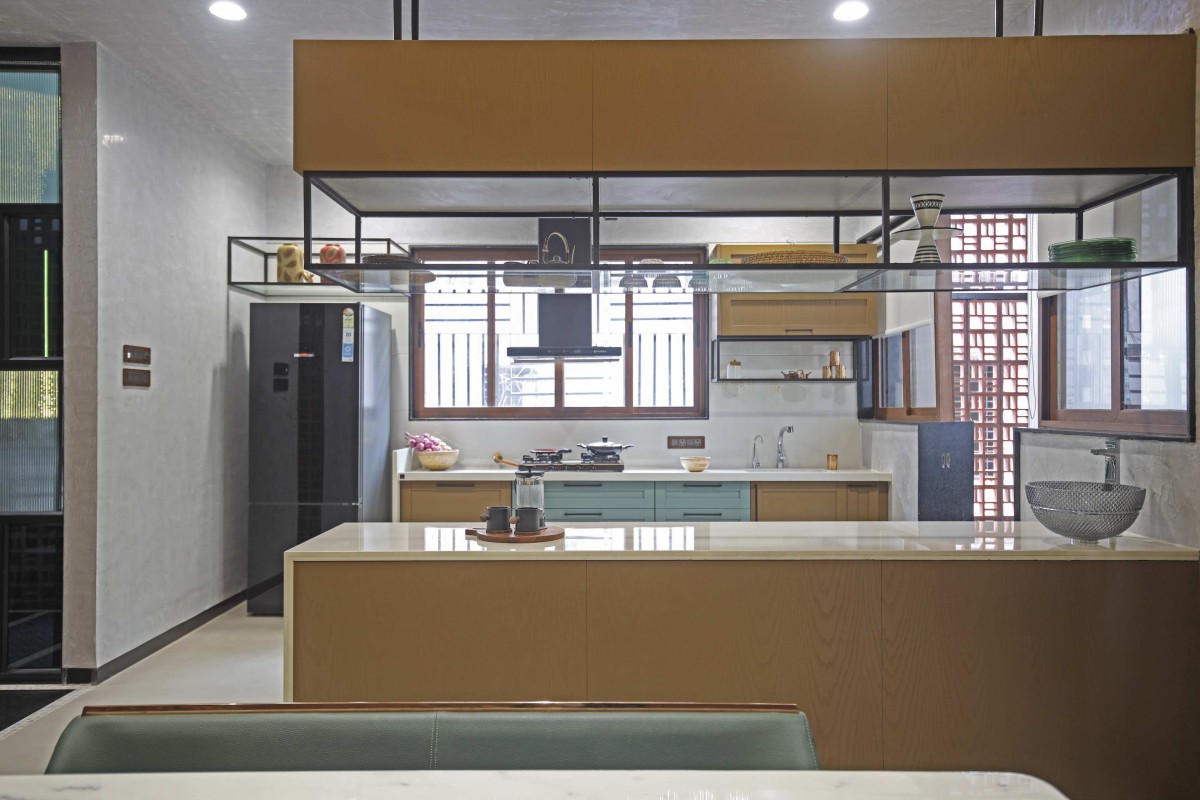 Kitchen of Krishna-Kunj by Saga Architects