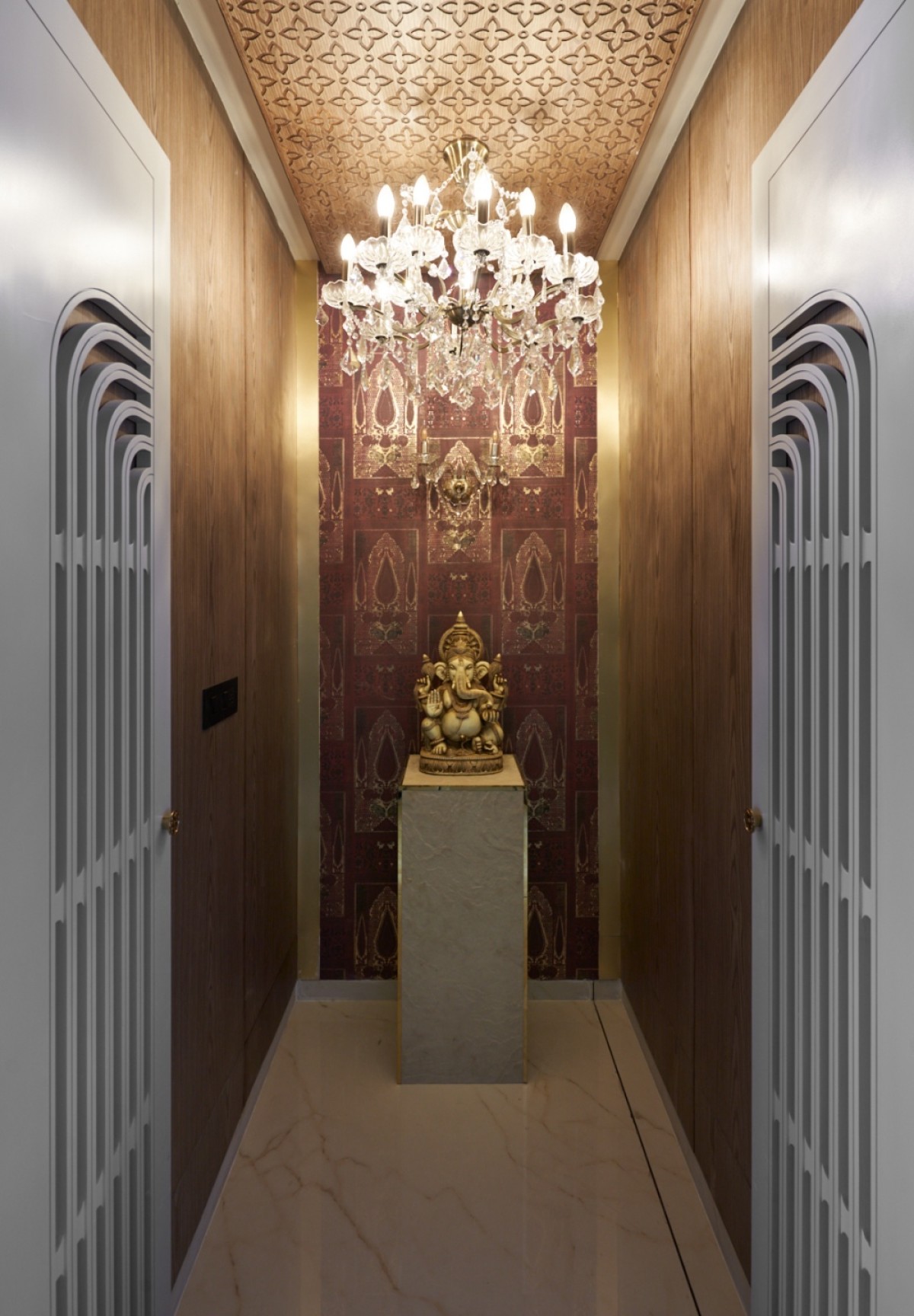 Pooja room of Courtyard Bellagio by Design Studio Associates
