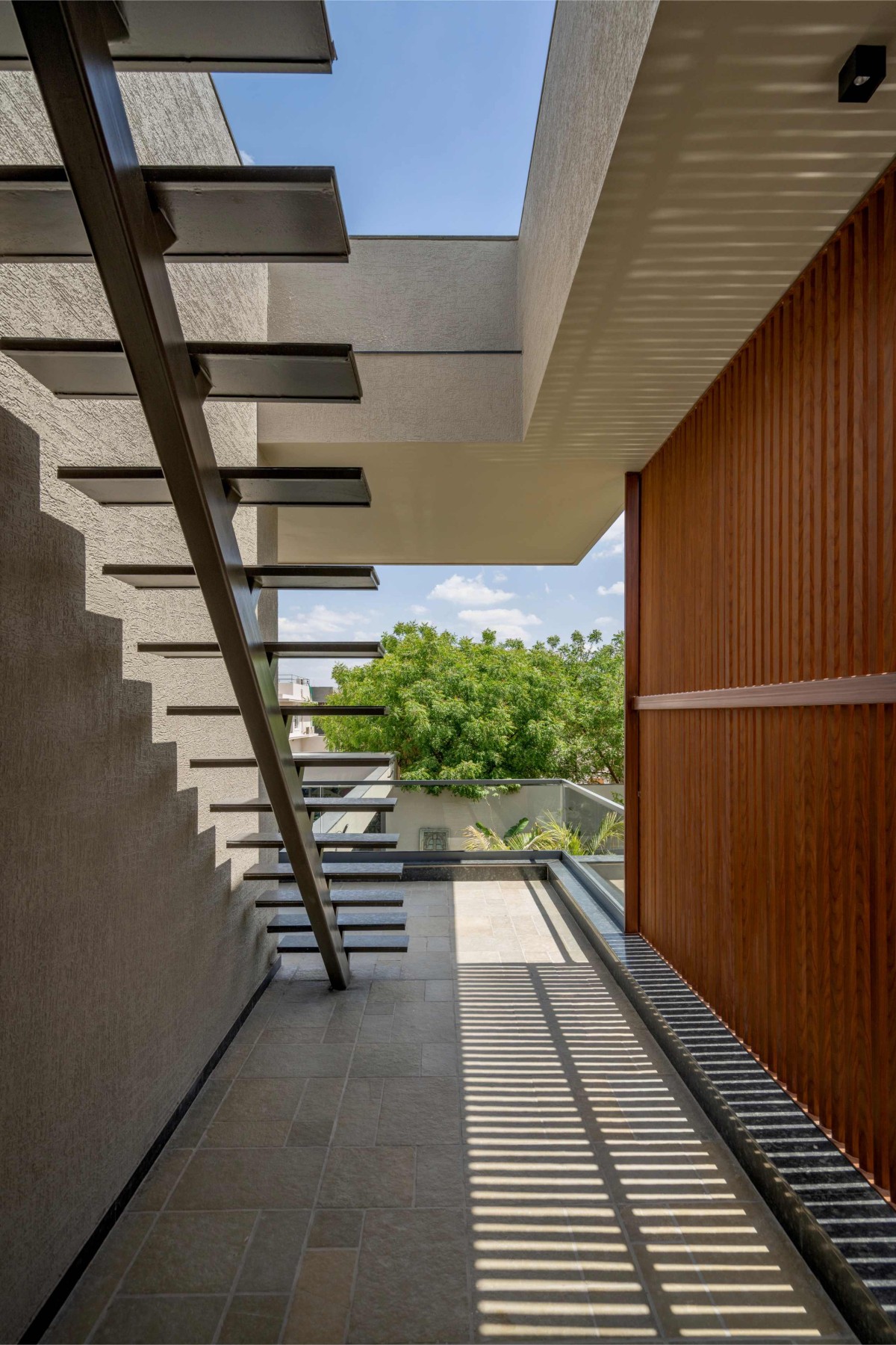 Upper Floor Staircase of Sanctum Villa by VPA Architects