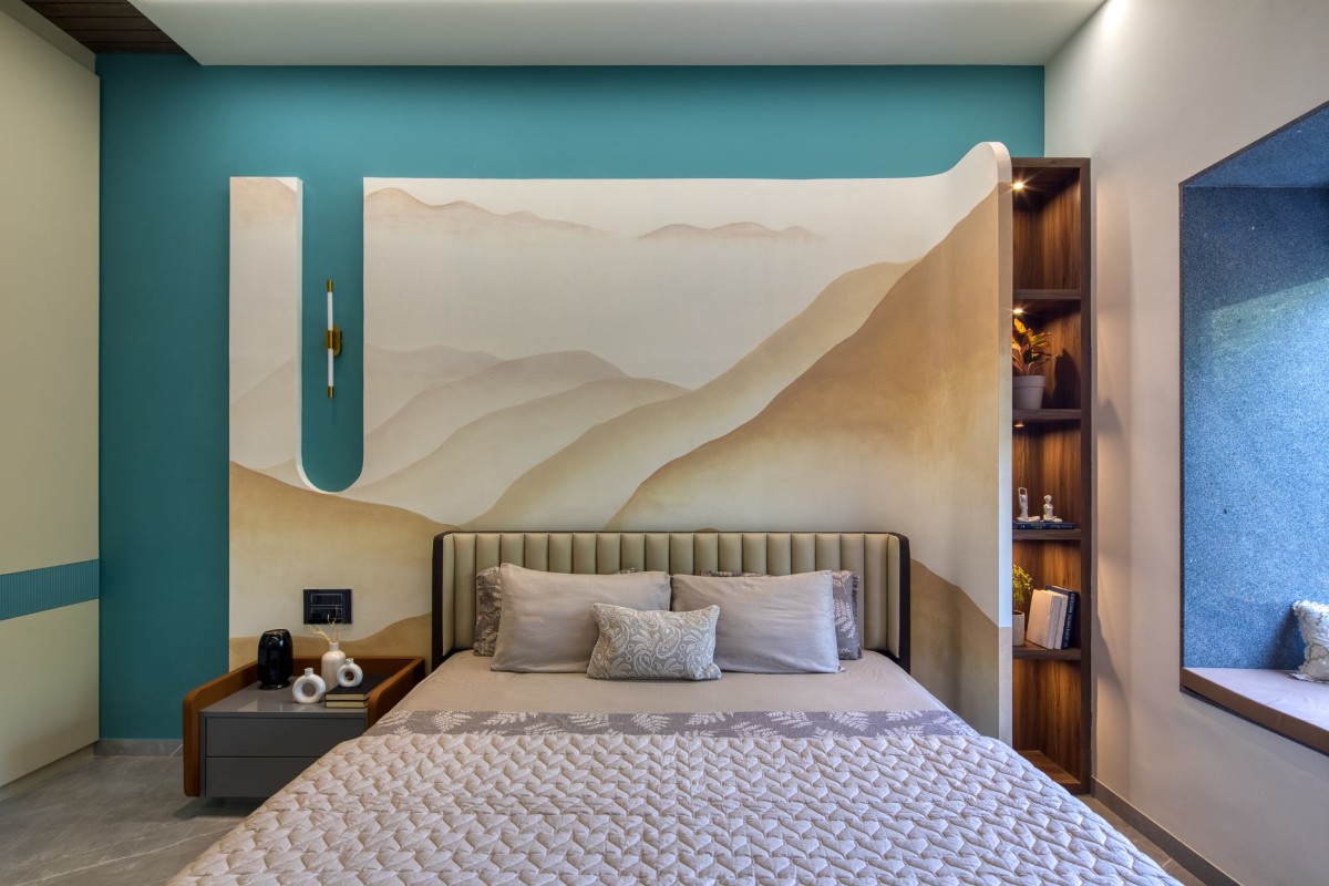 Bedroom 3 of Frame House by UrbanNest Design Studio