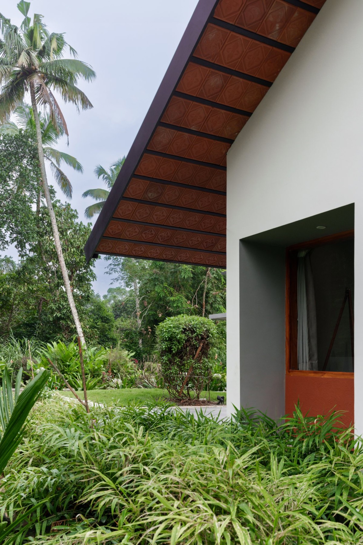 Detailed shot roof of Inside-Out Residence by The Design Room