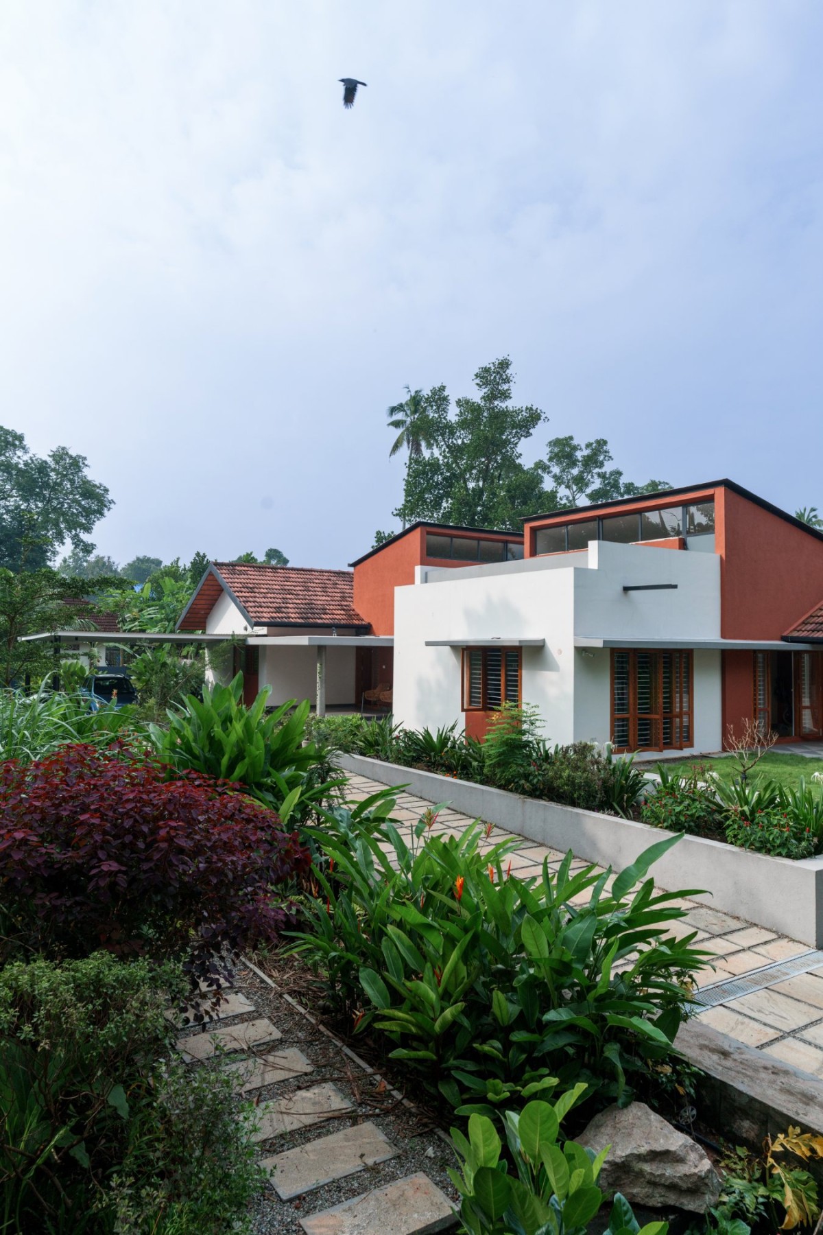 Outdoor court of Inside-Out Residence by The Design Room