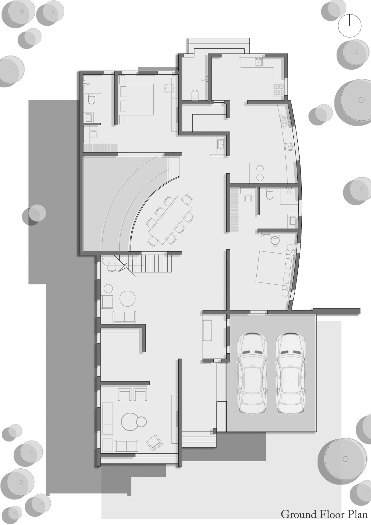 Ground floor plan of Eden by Greenline Architects