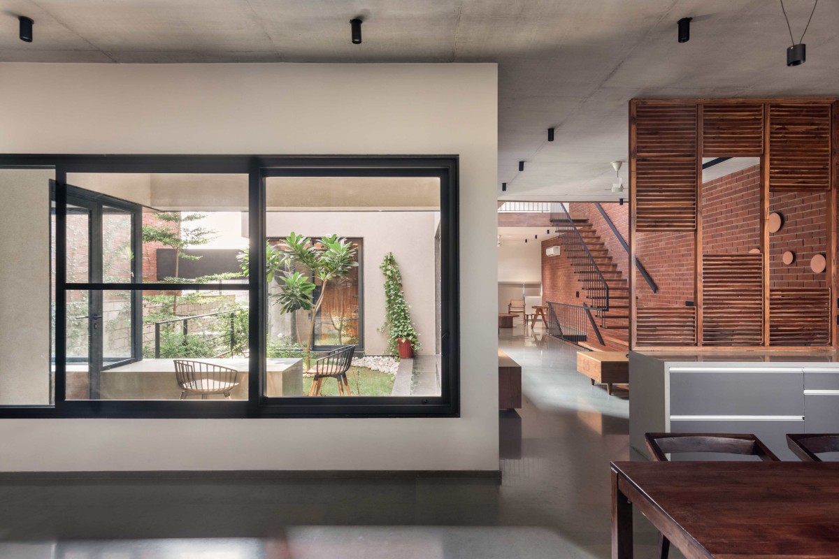 View from dining area of Cascading Terraces by Arch.Lab