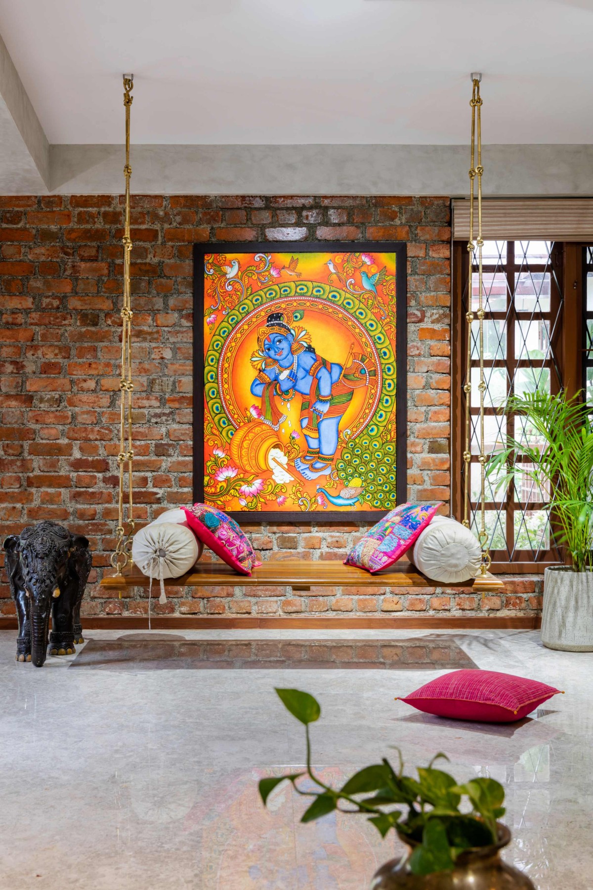 Living room of Anusmaranam by Studio TAB