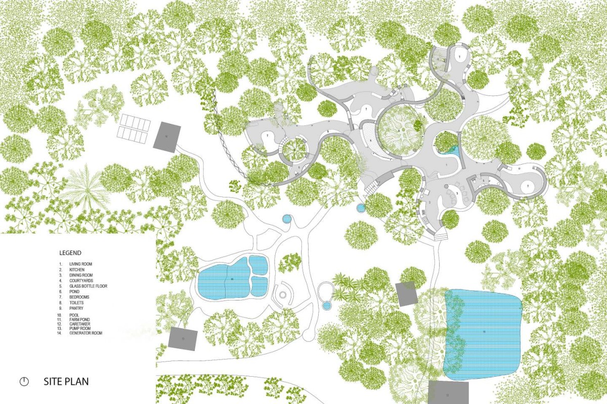 Site Plan of Maativan by Blurring Boundaries