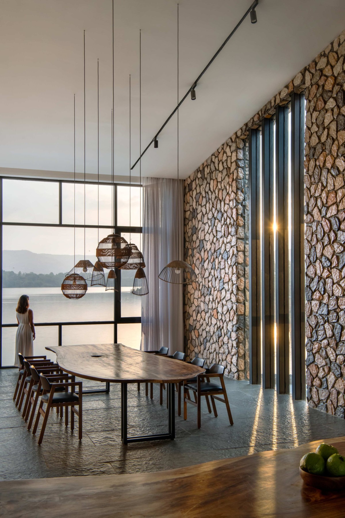 Dining Space of House by the Lake by Kaviar Collaborative