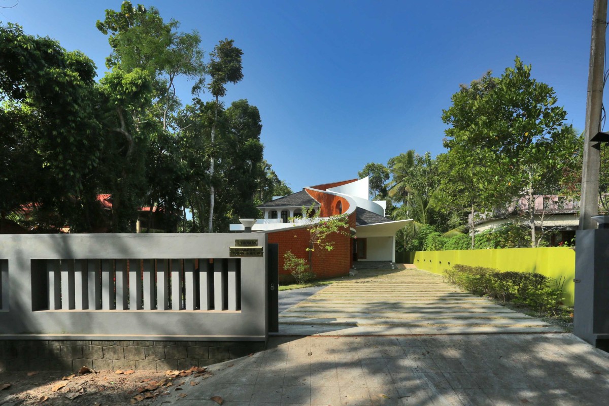 Main entrance of The Skyward Home by S Squared Architects