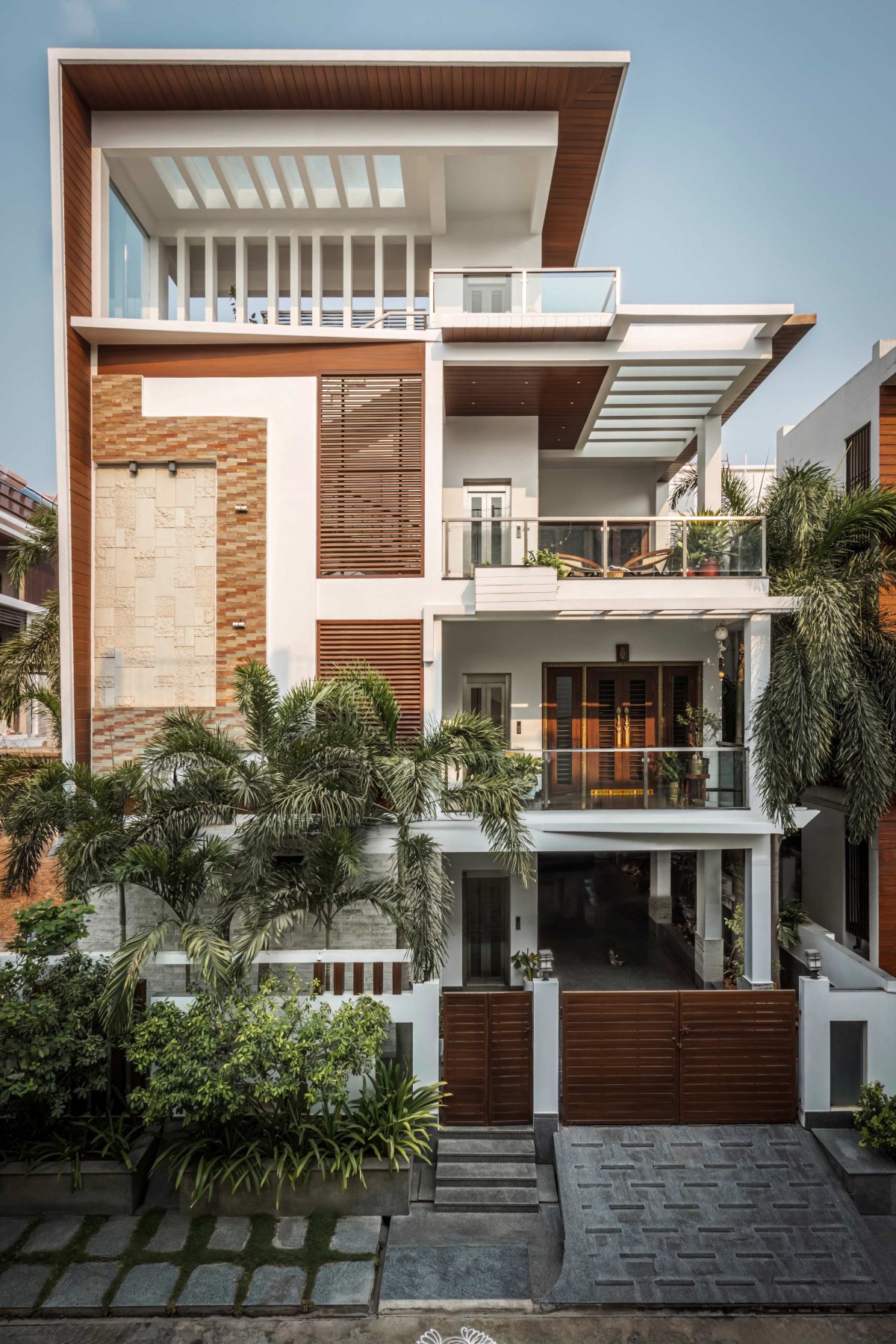 Exterior view of Nandi-Aalayam by Madhuri Reddy Architects