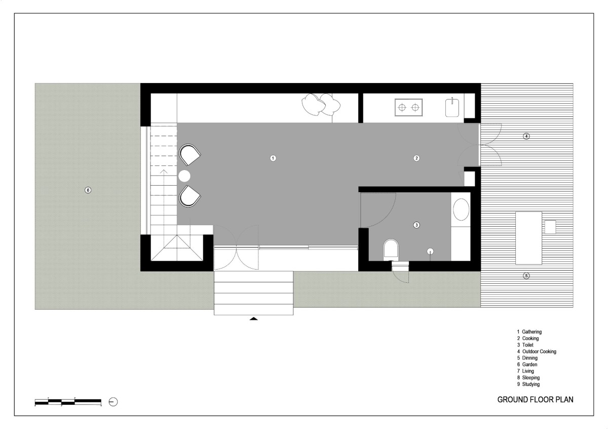 Ground Floor Plan of Lalli Residence by My MAATI