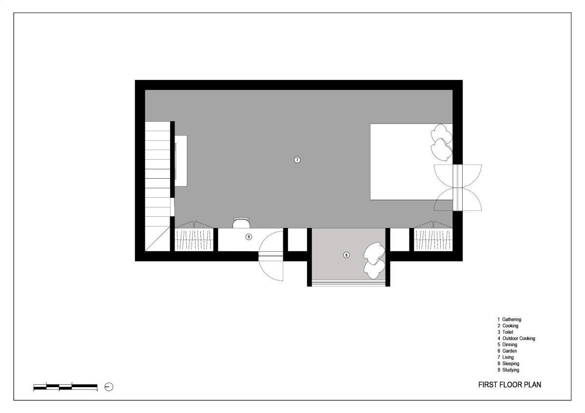 First Floor Plan of Lalli Residence by My MAATI