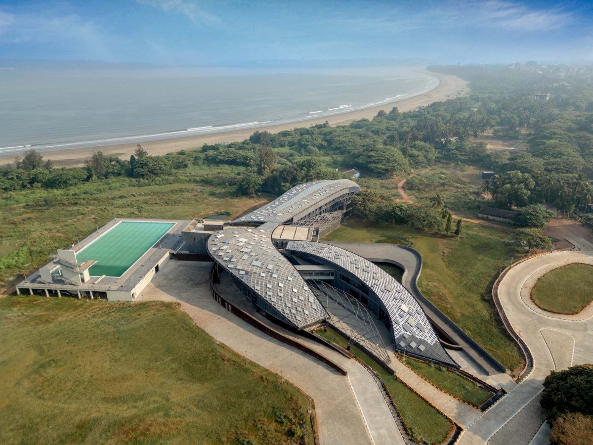 Aerial view of National Institute of Water Sports by MOFA Studio