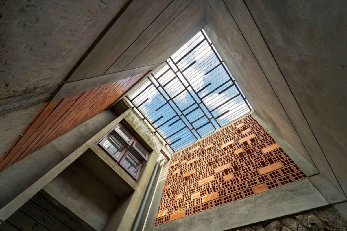 Skylight of Aadaleesan Residence by Murali Architects