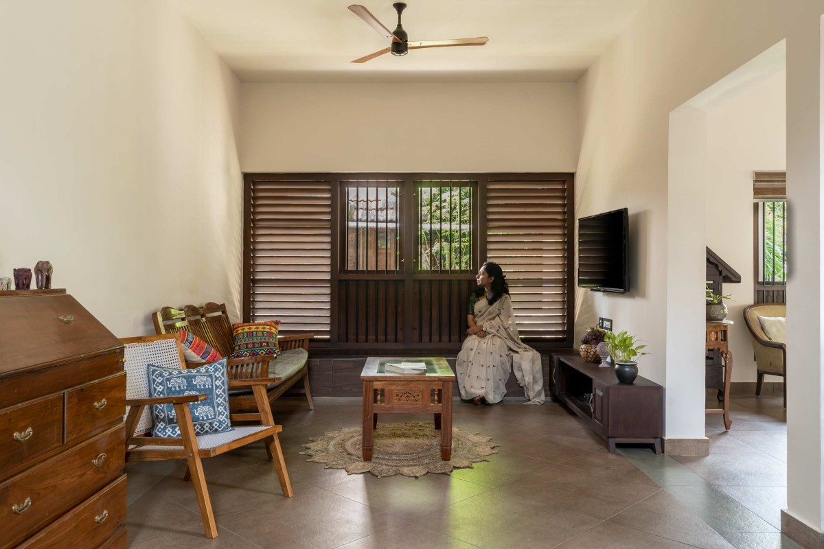 Family living of Nihaaram by Padav Design Collective