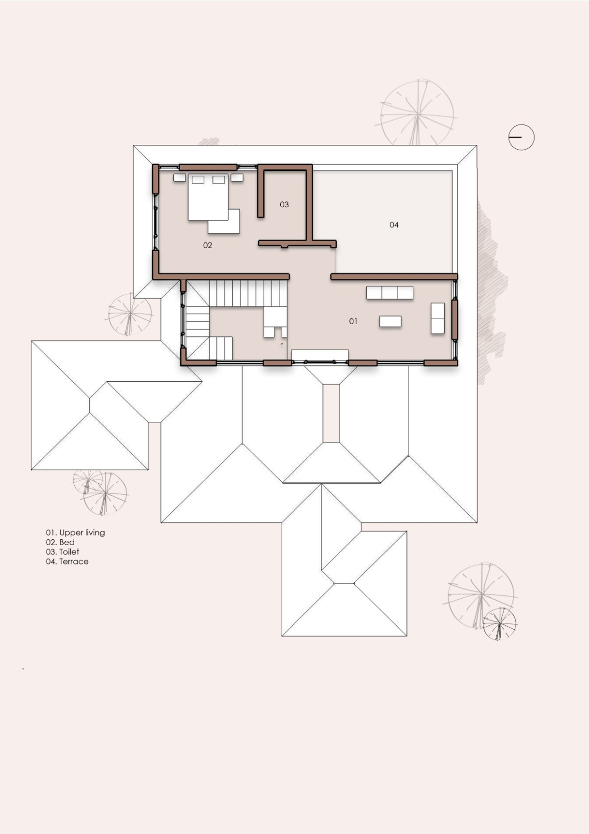 First Floor Plan of Nihaaram by Padav Design Collective