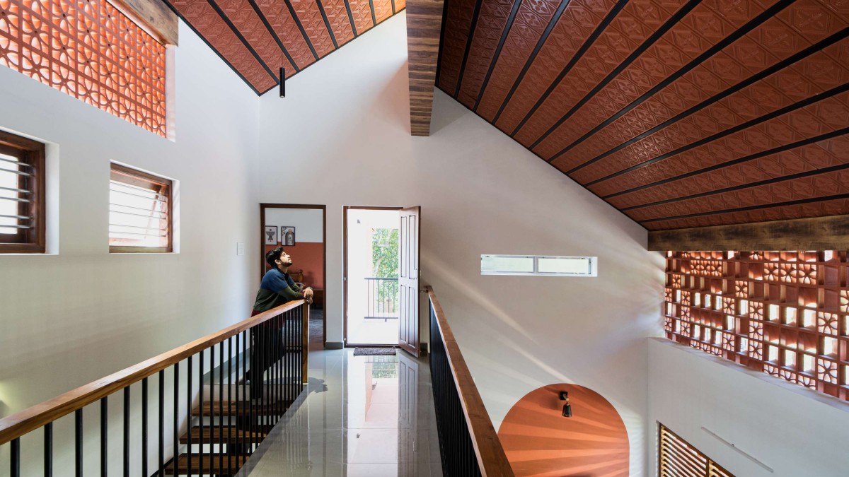 First Floor Corridor of Komorebi Residence by Mayaa Studio