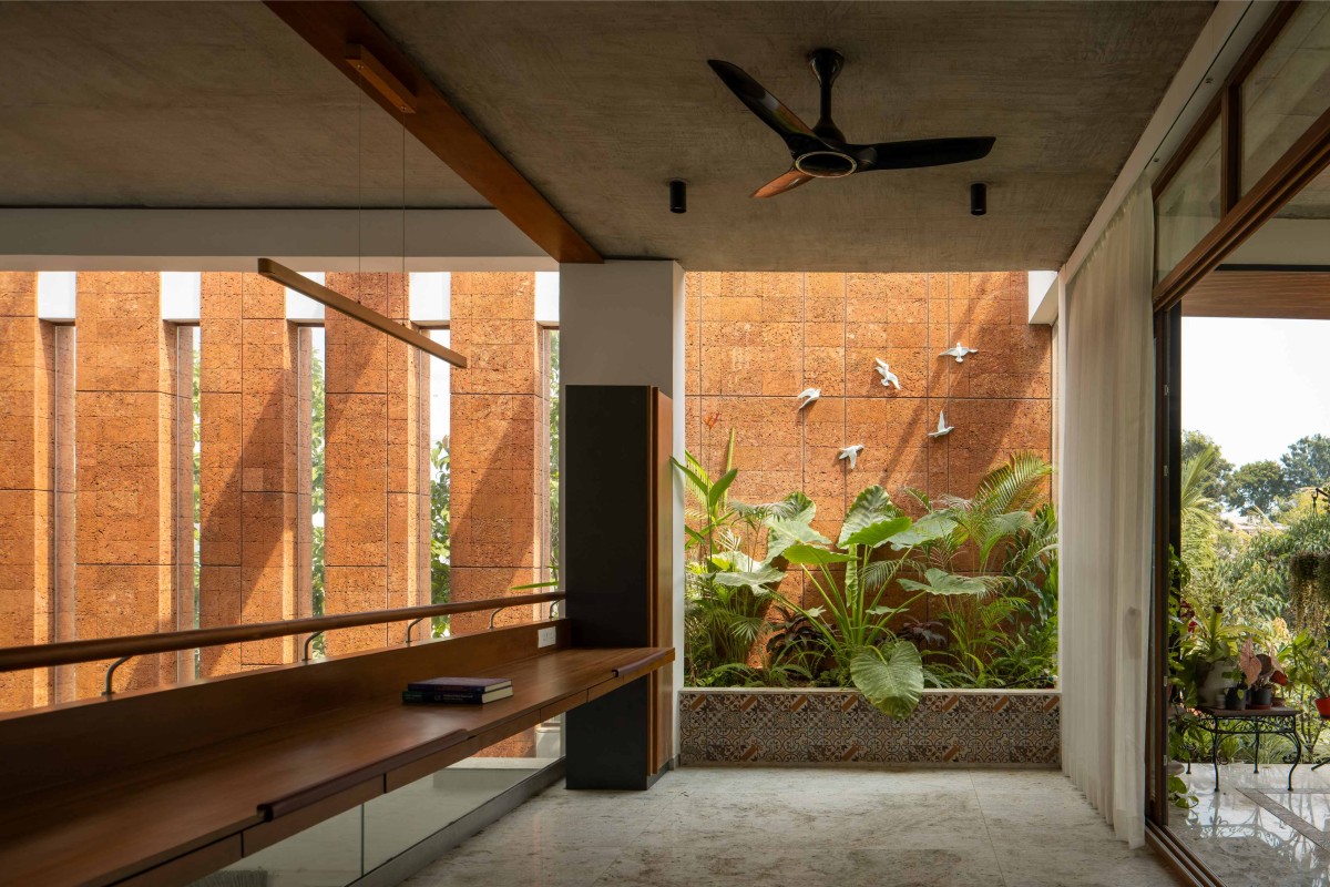 Study Area of House of Greens by 4site Architects