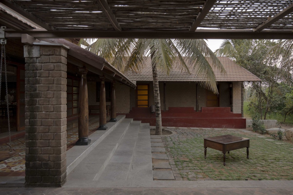 Courtyard of Kaattu Veedu Guesthouse by Studio XS