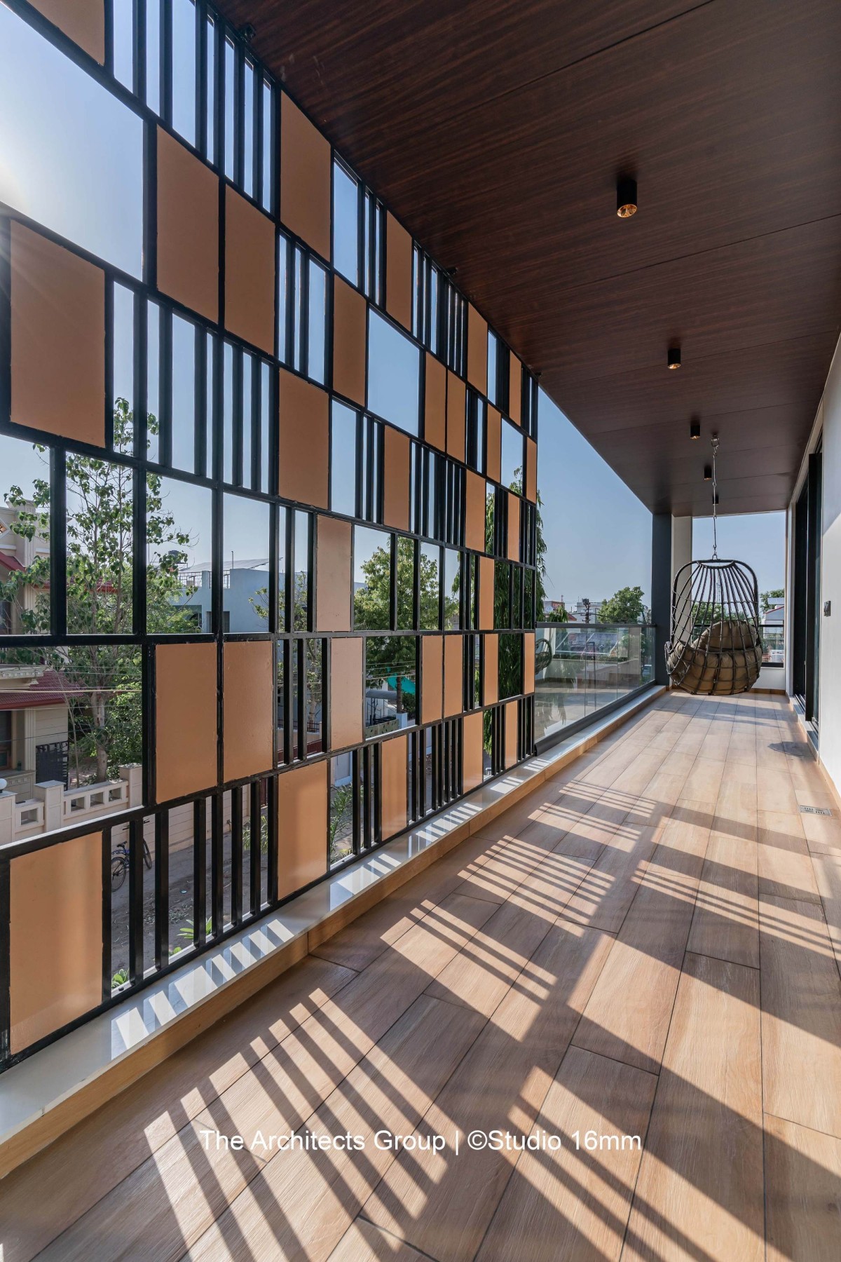 Balcony of Prasad by Mauliv Patel Architects