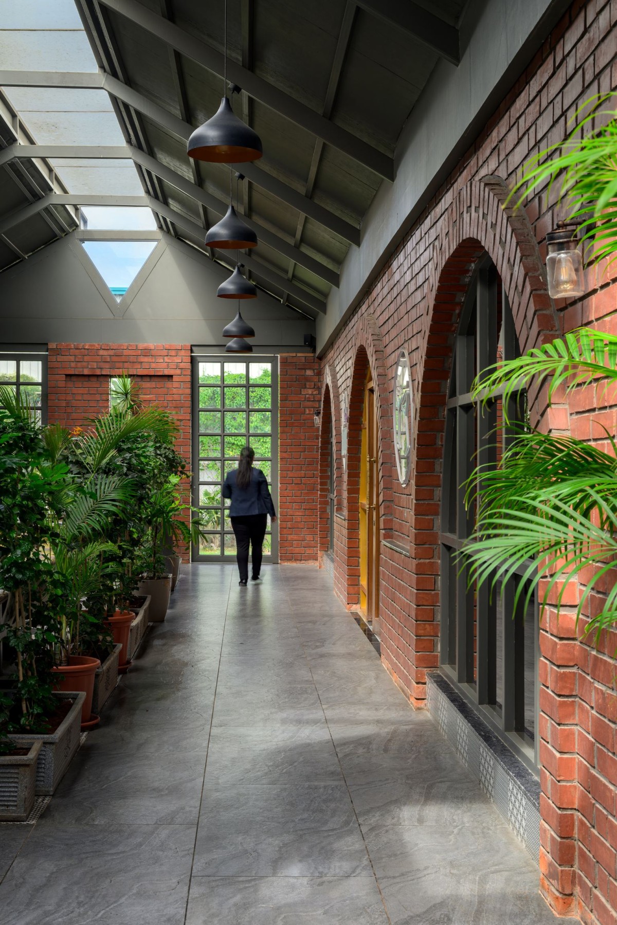 Corridor of The Brick Arch Restaurant - An Earthy Culinary Escape by AD+ Atelier