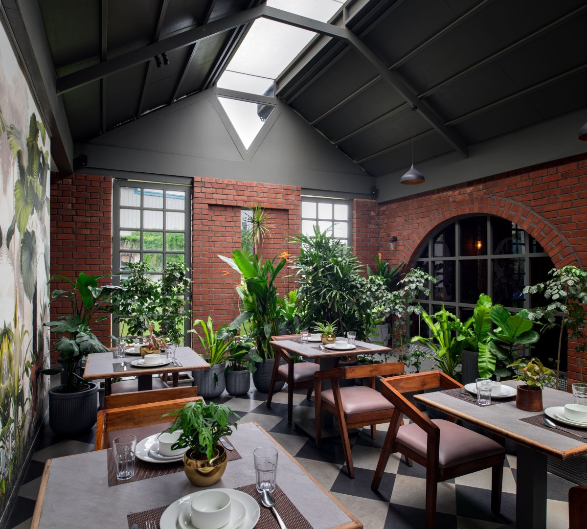 Interior view of The Brick Arch Restaurant - An Earthy Culinary Escape by AD+ Atelier