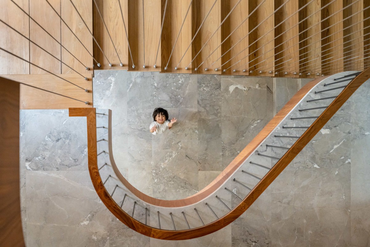 View from staircase of SV House by Design Work Group