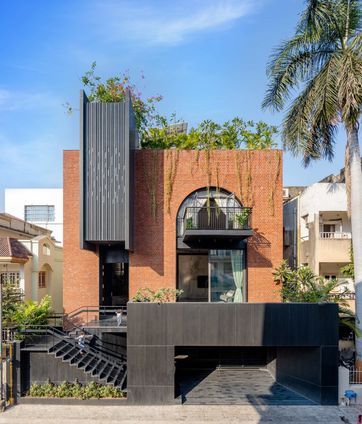 Exterior view of SV House by Design Work Group