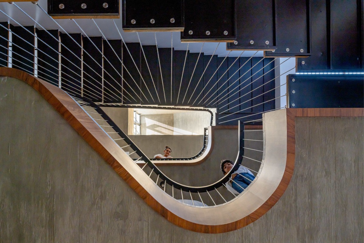 Staircase of SV House by Design Work Group