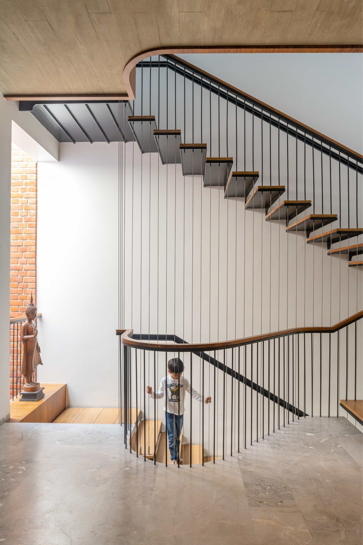 Staircase of SV House by Design Work Group