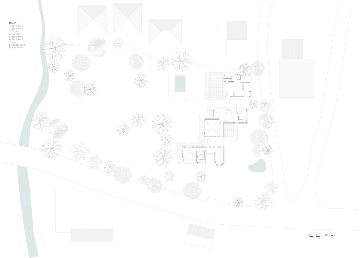 First Floor Plan of Maison Rouge by The Architecture Company