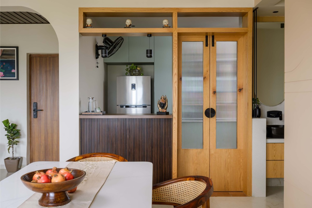 Semi-open kitchen partition of Apartment 803 by Basic Homes