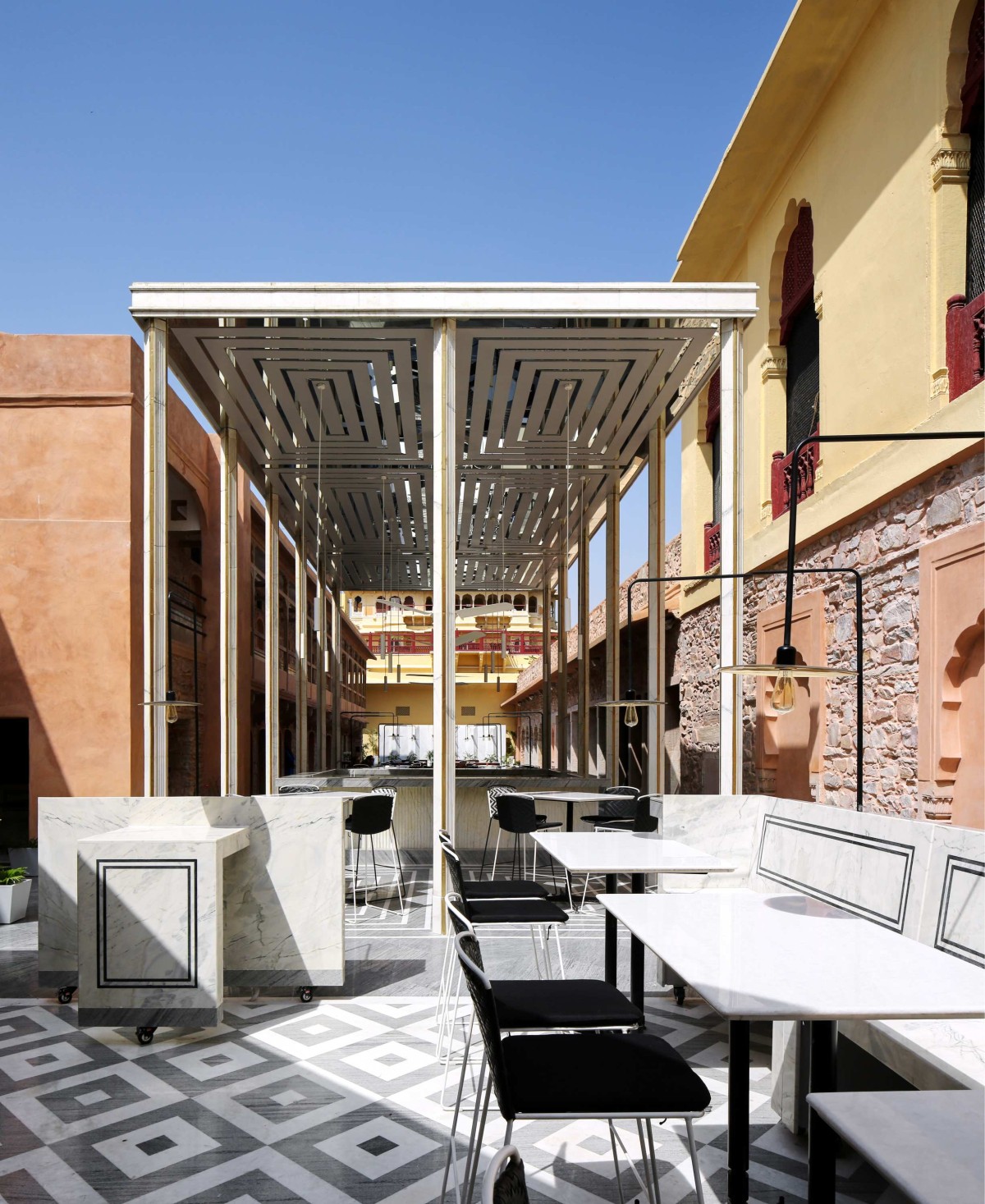 Courtyard Seating of Baradari by Studio Lotus