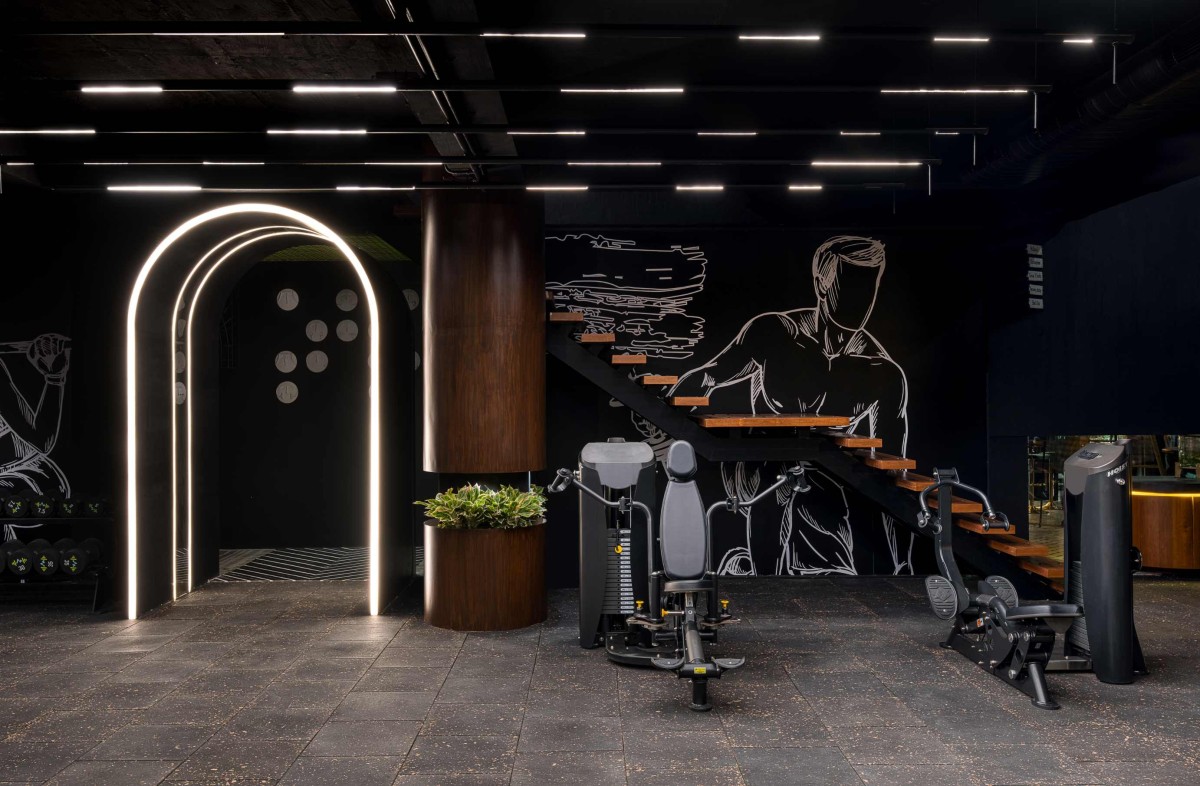 Gym of Physiofit – Rajkot’s Fitness Sanctuary by Dhulia Architecture Design