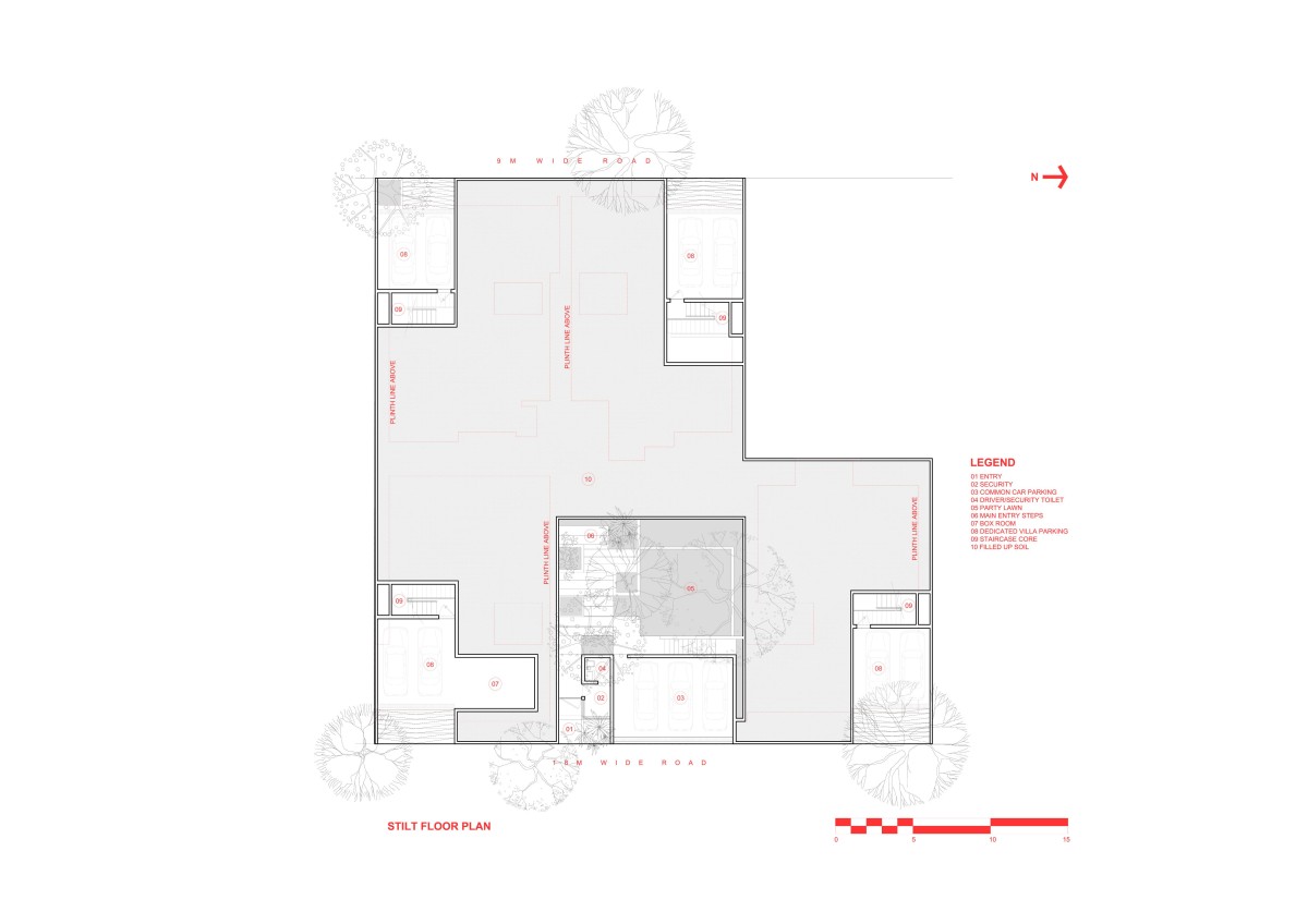 Stilt Floor Plan of Geleyara Goodu by Avani Mudra Design