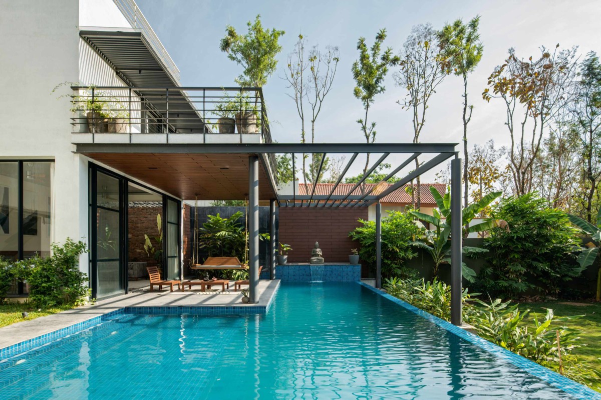 Pool view of Siri Residence by Design Kacheri