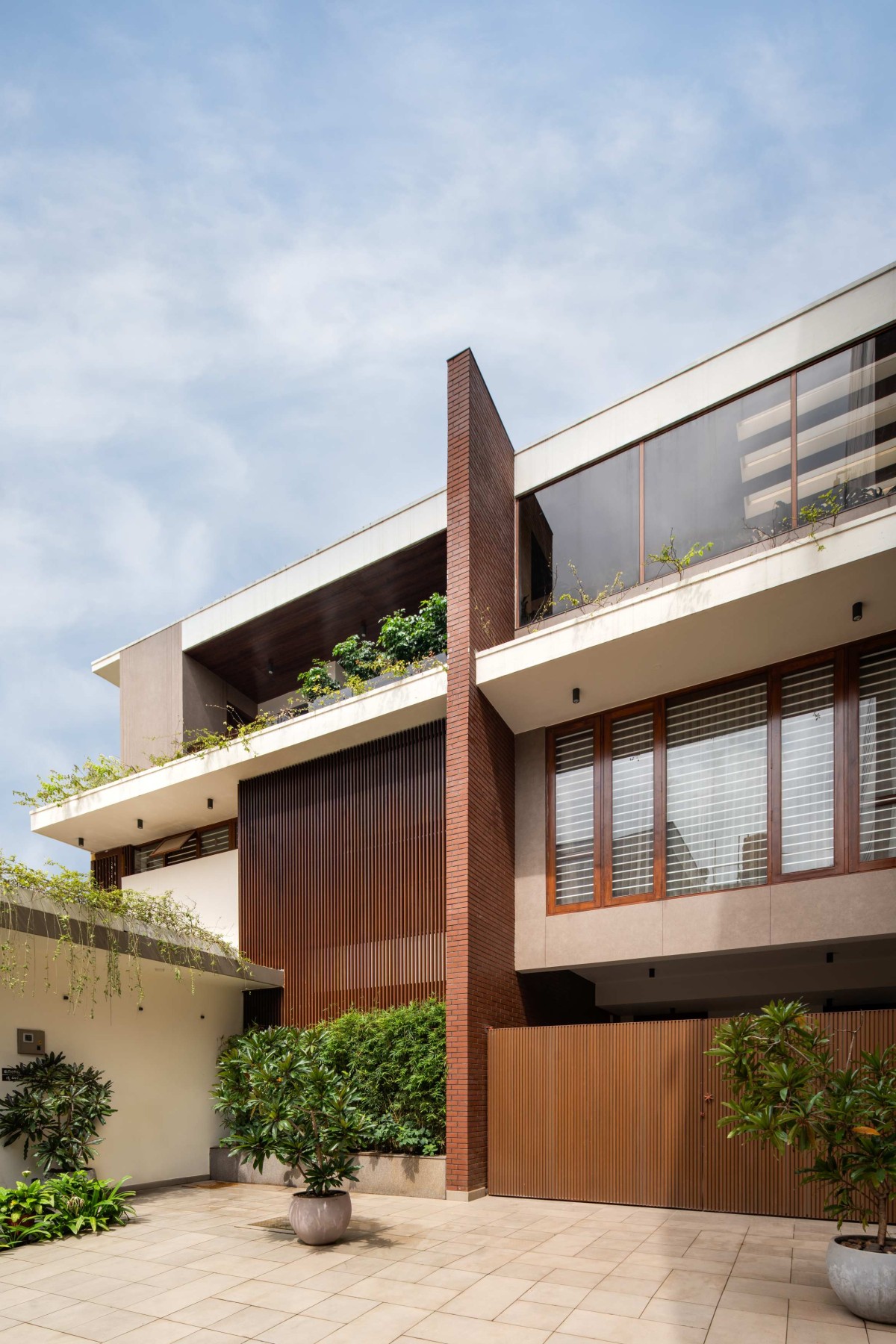 Exterior view of Tanish by Jyaamiti Architectural Studio