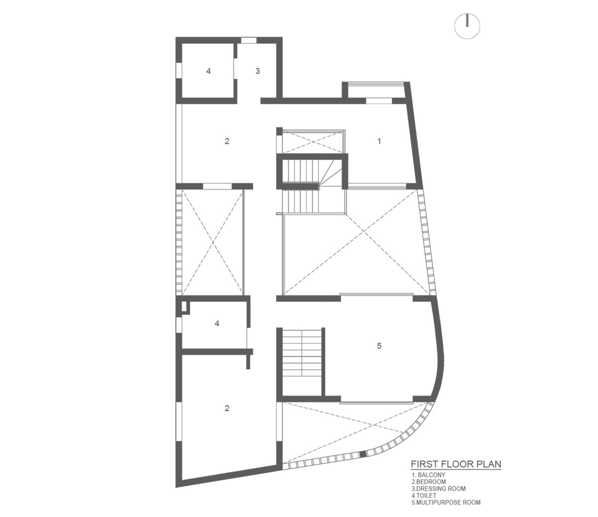 First Floor Plan of Meadows House by VSP Architects